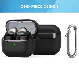 YONO Soft Case geschikt voor Samsung Galaxy Buds 3 / 3 Pro / 3 FE - Siliconen Hoesje - Zwart — thumbnail 3
