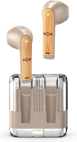 House of Marley Zion Draadloze Oordopjes - Oortjes Draadloos - Bluetooth - Met Oplaadcase - 16 uur Batterijduur - Duurzaam en Lichtgewicht Ontwerp - USB C - Cream — thumbnail 1