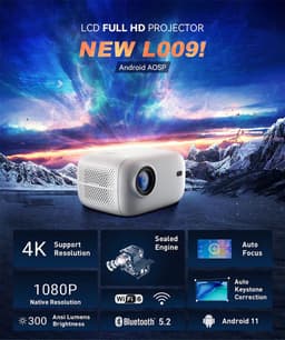 Xcruiser Lp09 Projector 4k hologram astronaut screen portable video projector mini projector — thumbnail 1