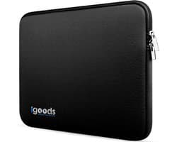 Igoods Laptophoes - Laptophoes 14 inch - Schokbestendig - Krasbestendig - Laptoptas - Laptop Sleeve - Laptop Case - Laptop Cover - Laptop Tas 13/14 inch - Neopreen - Zwart