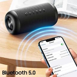 USAMS Waterdichte Draagbare Draadloze Speaker - 1800mAh - Zwart — thumbnail 5