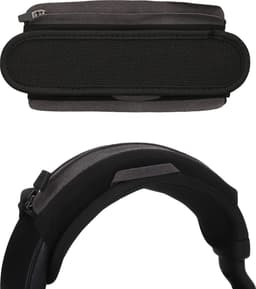 kwmobile cover voor hoofdband koptelefoon geschikt voor Bose Quiet Comfort 35 / 35 II / 25 / QC 35 / QC 35 II / QC 25 - Hoofdtelefoon band hoes met rits - Van nylon in zwart — thumbnail 1