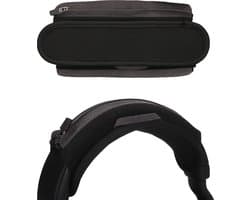 kwmobile cover voor hoofdband koptelefoon geschikt voor Bose Quiet Comfort 35 / 35 II / 25 / QC 35 / QC 35 II / QC 25 - Hoofdtelefoon band hoes met rits - Van nylon in zwart