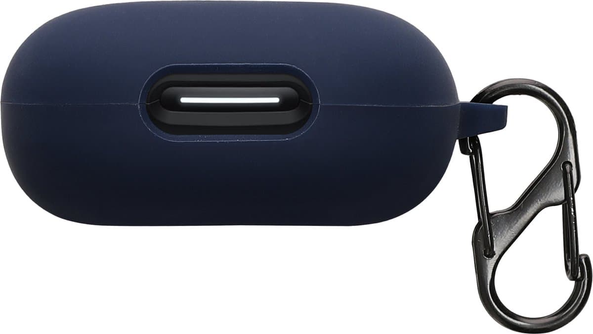 kwmobile cover voor oordopjes case - geschikt voor Anker Soundcore Sport X20 - Trendy beschermhoes draadloze oordopjes in donkerblauw — afbeelding 1