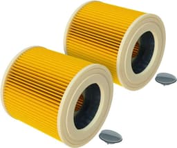 2 Filters Geschikt Voor KäRcher Wd3 Wd2 Wd1 En A Series - Cartridgefilter - Patroonfilter - Geschikt Voor KäRcher Accessoires - Voor Mensen Met Allergie Voor Fijnstof / Geuren - Vervanging van origineel 6.414-552.0 - Herbruikbaar - Hoge kwaliteit — thumbnail 1