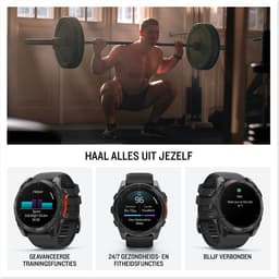 Garmin fenix 8 - 47mm - Multisport Smartwatch - AMOLED-Scherm - Donkergrijs/zwart — thumbnail 10