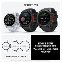 Garmin fenix 8 - 47mm - Multisport Smartwatch - AMOLED-Scherm - Donkergrijs/zwart — thumbnail 3