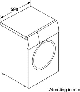 Bosch WGB2440AFG - Serie 8 - Wasmachine met stoom - 9 kg - 1400 rpm - 50% zuiniger dan energielabel A - Home Connect - NL/FR — thumbnail 11