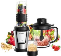 MensStore 3-In-1 Multifunctionele Keukenmachine - Foodprocessor - Draagbare Juicer - Blender - Smoothie Mixer - 700W — thumbnail 1
