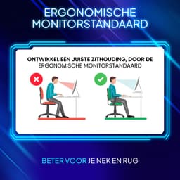 Lugia Hoekbureau - Gaming Bureau - L-Vormig 130cm x 78cm x 48cm - Bureau - Led Verlichtingen - Krasbestendig - Monitor Stand - Stopcontact - Gaming Desk - Game Bureau — thumbnail 7