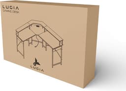 Lugia Hoekbureau - Gaming Bureau - L-Vormig 130cm x 78cm x 48cm - Bureau - Led Verlichtingen - Krasbestendig - Monitor Stand - Stopcontact - Gaming Desk - Game Bureau — thumbnail 10
