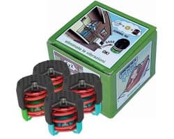 Soleco trillingsdemperset Groen 30-55kg M8 (2x Groen + 2x Blauw)