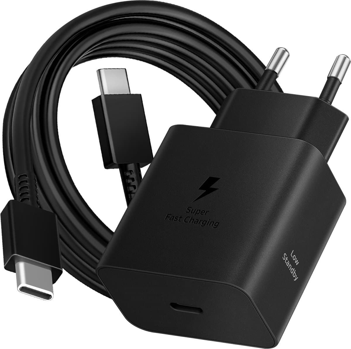 Samsung - Efficiency Adapter - 45W - USB-C - 1.8 Meter - Zwart — afbeelding 1