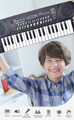 OodBlue Piano Keyboard - 37 Toetsen - Draagbaar & Multifunctioneel - Voor Kinderen — thumbnail 3