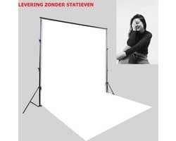 DONZA - Whitescreen - 200 * 300cm - Uittrekbare wit screen zonder statief - fotostudio met Chromakey effect - film shooting background - backdrops fotografie - fotografie, video en televisie whitescreen- wit fotodoek - Achtergronddoek Voor Fotostudio