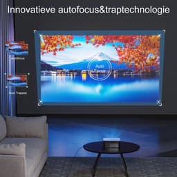 1080P Full HD Beamer met WiFi6, 20000 Lumen en 4D Trapezkorrektur - Ideaal voor Heimkino — thumbnail 2