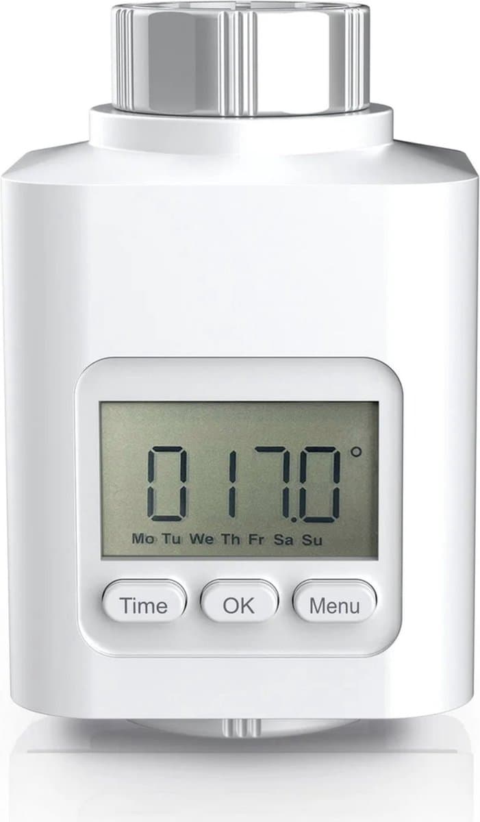 SILVERCREST Radiatorthermostaat - 9 Verwarmings- en Spaartijden - 30% Besparing stookkosten - Wit — afbeelding 1