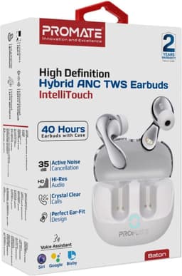 ProMate® Baton - High-Definition Hybrid ANC TWS Earbuds with IntelliTouch - Active Noise Cancellation - 40 Uur Afspeeltijd - Ergonomisch Ontwerp - IPX4 Waterbestendig - Voor Ongeëvenaarde Geluidskwaliteit — thumbnail 5
