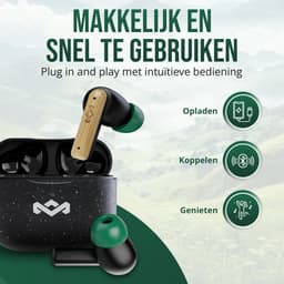 HOUSE OF MARLEY Little Bird TWS In-ear Draadloze oordopjes Met Noise-cancelling Signature Black — thumbnail 2