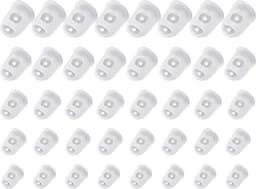 Gitaar vingertopbeschermers - 40 stuks siliconen gitaar vingerbeschermers beschermkappen voor gitaar ukelele bas, naaien en borduren (5 maten) (transparant) — thumbnail 2