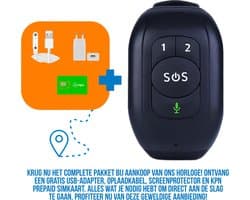 Weewise WS62 SOS-Knop - GPS Horloge Senior - Smartwatch voor Ouderen - Persoonlijke alarmen - alarm horloge ouderen - GPS Horloge Alzheimer - Valdetectie
