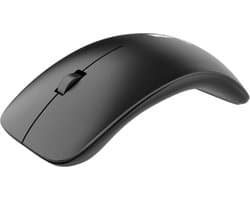 FoneTex Ergonomische Draadloze Muis - Draadloos 2.4Ghz - Laptop Muis - Geschikt voor Microsoft Windows 11, 10, X, Vista - Model Surface Arc Wireless Mouse - Zwart