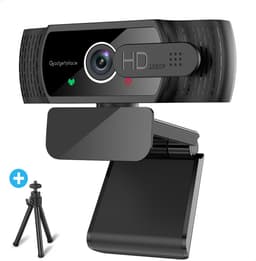 Full HD Webcam met Ruisvrije Microfoon - Incl. Tripod en Webcam Cover - 1080P - Voor Laptop en PC - Windows en Mac — thumbnail 1