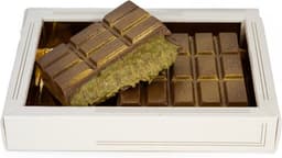 Dubai chocolade - Gold edition - 200 gram - 45% Pistachenoten - chocoladereep — thumbnail 5