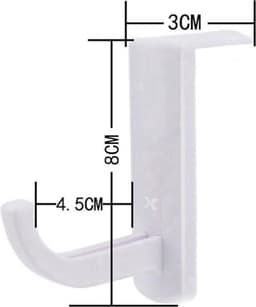 New Age Devi - Universele Hoofdtelefoon Hanger - PC Monitor - Desk Headset Stand - Houder Haak (Zwart) — thumbnail 2