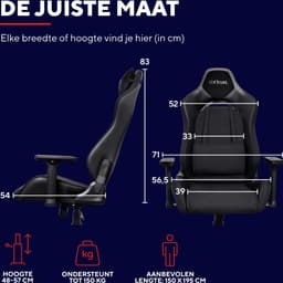 Trust GXT 714 Ruya Gaming Stoel Zwart — thumbnail 3