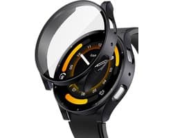 Geschikt voor Garmin Venu 3 - Hoesje + Screenprotector – Gehard Glas Cover + Shock Proof Case – Zwart