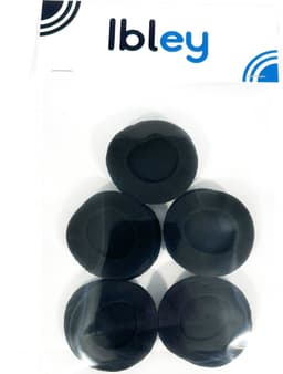 Ibley Zachte foam oorkussens 45mm - 10 stuks / 5 paar - universeel geschikt - Spons oordop kussens - voor hoofdtelefoons - Zwart — thumbnail 5
