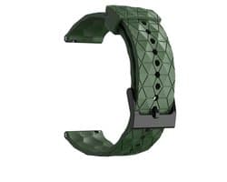 20mm Groen Sportief Siliconen Horlogeband universeel - Band aanzet 20 mm - Horlogebandje Voor een Analoog of smartwatch Horloge
