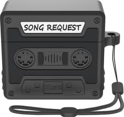 Telestore hoesje geschikt voor AirPods 4 soft case cover- retro cassettebandje bandje tape - TPU hoesje Beschermhoes - AirPods 4 Cover - AirPods 4 hoesje - Geschikt voor Apple Airpods 4 - gel hoesje - zwart — thumbnail 1