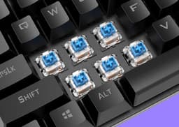 XUNFOX K80 RGB mechanisch 87keys TKL gaming toetsenbord - Blue Switch - Mechanical Keyboard - QWERTY - Anti-ghosting - Zwart/Grijs — thumbnail 4