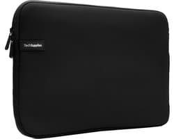 Tech Supplies - Waterdichte laptoptas - Soft Touch - Laptop sleeve 13,3" - Dubbele Ritssluiting - Soft Touch - Laptophoes - 13 inch - Extra bescherming (Zwart)