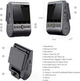 Viofo A129 Plus 1CH - QuadHD - Wifi en GPS - Auto dashcam — thumbnail 2