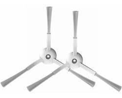 2 stuks zijborstels voor de Xiaomi S9 of S9 UV robot stofzuiger wit