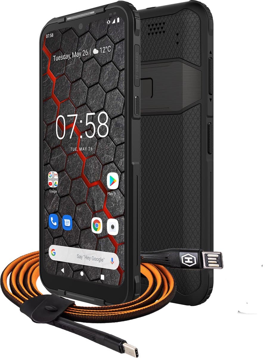 HAMMER Blade 3 ECO 15,8 cm (6.2") Dual SIM, Android 11, 4G USB Type-C 4 GB 64 GB 5000 mAh Zwart — afbeelding 1