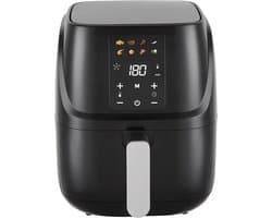 YOR® Airfryer xl - Airfryer xxl - Heteluchtfriteuse - 6 Liter - Timer tot 60 Minuten - Zwart- 39 cm x 29 cm x 34 cm; 4.6 kg