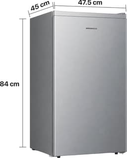 Heinner HF-HS94SE++ Tafelmodel Koelkast 94 L – Mechanische Thermostaat – LED-verlichting – Omkeerbare Deur – Zilver – 5 Jaar Garantie — thumbnail 4