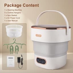 Mini Wasmachine met Centrifuge - Voor Kleine Wasgoed - Meerdere Programma's - lichtgewicht — thumbnail 4