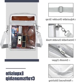 Duidelijke Crossbody Tas met Verstelbare Schouderband voor Concerten, Festivals en Sportevenementen — thumbnail 2