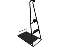 Opbergstandaard Stofzuiger - Standaard Accessoireshouder - Stofzuiger organiseren - Vrijstaand Boren Niet Nodig - 36.5x22x58 cm - Zwart