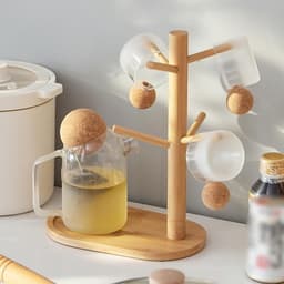 Ruimtebesparende houder voor koffiemokken en glazen, geschikt voor 7 kopjes, ideaal voor keuken en aanrecht — thumbnail 5
