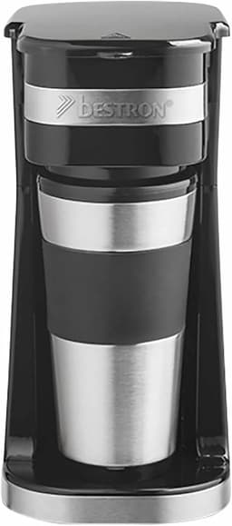 Koffiezetapparaat met thermosbeker – Compact filterkoffieapparaat, permanent filter, snelle bereiding, 420 ml to-go beker, 750W, ideaal voor camping en kantoor — thumbnail 2