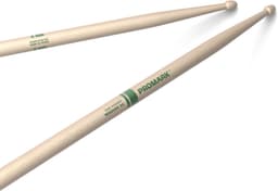 ProMark RBHR565AW Rebound 5A Raw Hickory drumstokken met houten tip — thumbnail 1