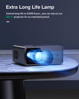 BlitzWolf BW-V1 Mini Beamer 180 ANSI Lumen – 1080P HD Ondersteuning – Projectie tot 180 Inch – Compacte Draagbare Beamer voor Binnen en Buiten – EU Plug — thumbnail 5