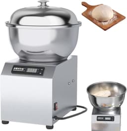 Commerciële Deegmixer - Bloemmengmachine Deegmachine - Brood en Pizza Maken - Dubbele Rotatie Motor - 5 kg Capaciteit - Zilver — thumbnail 1
