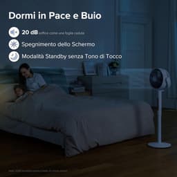 Vloer Ventilator - Staande Fan - Kamertemperatuur Reguleren - Modern/Veelzijdig Design - 110.8 cm - Wit — thumbnail 3